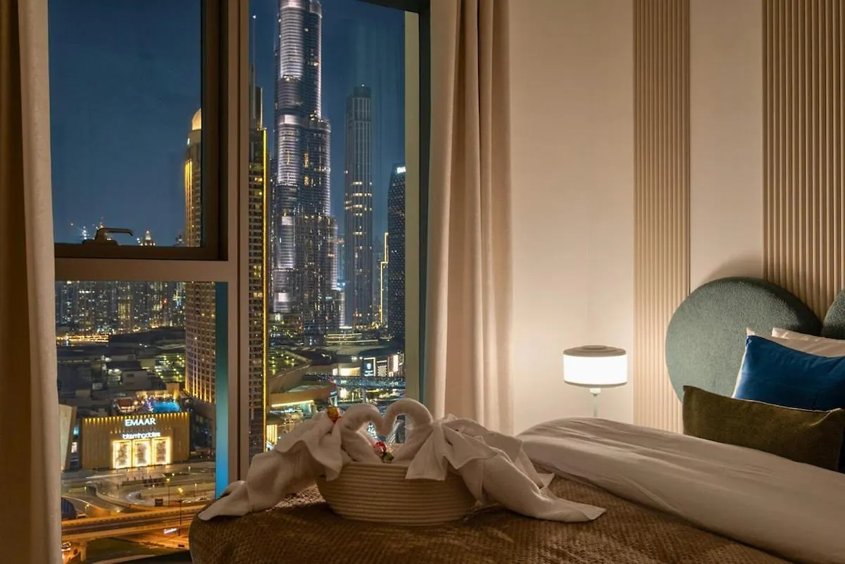 Vibrant Luxe Burj Khalifa Views-Dubai Mall Access By Maxx Value Homes 公寓 迪拜